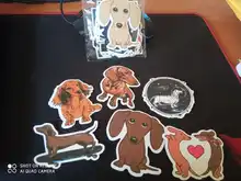 Dog-Sticker Skateboard Laptop Hydro Animal Dachshund Fask Waterproof Cute 50pcs for on