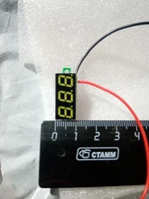 Mini voltímetro Digital LED DC, Monitor Detector de 2 cables para coche, 0,28 , 2,5 V-30V, 12V y 24V