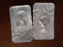 EASYCON mitad marrón Luna lentes de contacto de color para los ojos anual de aspecto Natural maquillaje pupila pequeña exclusiva 2 unids/par de los ojos