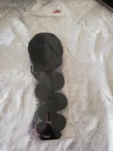 Aliballad-coleta ondulada de agua con cordón, cabello humano brasileño con Clip Afro, 4 peines, Ondulado Natural Remy