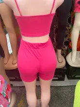 Conjunto de dos piezas formado por top y pantalón corto, de dos piezas Trajes, verano, venta al por mayor