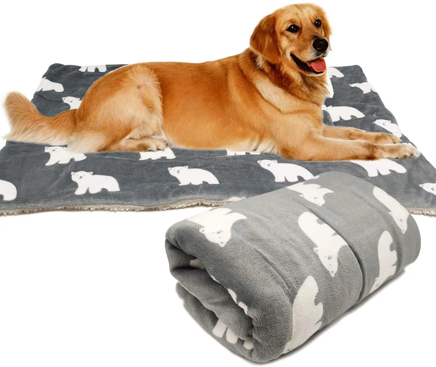 BPS BPS-14094PE Blanket for Dogs Cats Bed Pets Non-Slip Size S/M/L Portable Mattress Sofa Pillow S: 80 x 60 cm, Dogs