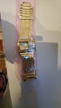 Creative-Relojes de pulsera de lujo para mujer, de marca superior, correa de acero dorado, resistente al agua, 2021