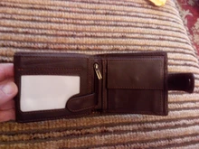 MISFITS-cartera corta de piel de vaca para hombre, bolso pequeño de piel de vaca 100% genuino, con monedero, tarjetero