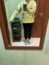 Sweaters Cardigans Checkered Plaid Colorfaith Korean Fashionable Women's Knitwears Buttons