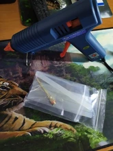 Pistola de pegamento de fusión en caliente de 150W, con Control de temperatura para el hogar, manualidades, fabricación Industrial, uso de barras de pegamento de 11mm, boquilla de cobre puro