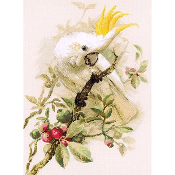 

1362 set for embroidery Riolis 'white kakadu', 30*40 cm