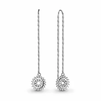 

Earrings made of silver with cubic zirconia