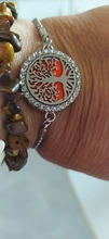 Brazalete con Perfume difusor de aceite esencial relicario de aromaterapia pulsera Árbol de la vida 316L Difusor de acero inoxidable pulsera