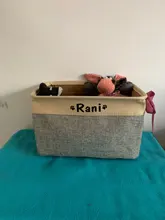 Personalizada juguete para perros cesta de almacenamiento de perro bolsa de lona plegable juguetes para mascotas de compartimentos de cajas de almacenamiento de perro accesorios para mascotas