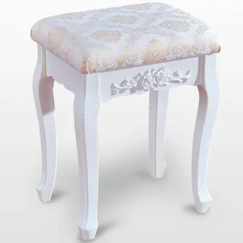 

1PC Lovely 40 * 30 * 50cm Bedroom Padded Dressing Table Stool Smooth Shiny Vanity Dresser Stool Home Bedroom Furniture