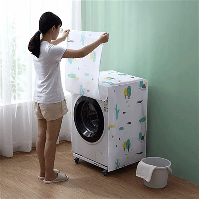 

2019 Washing Machine Dedicated Dust Cover Sunscreen Cloth Bathroom Accessories Flip-top/Roller Washing Machine Dust-proof Cover