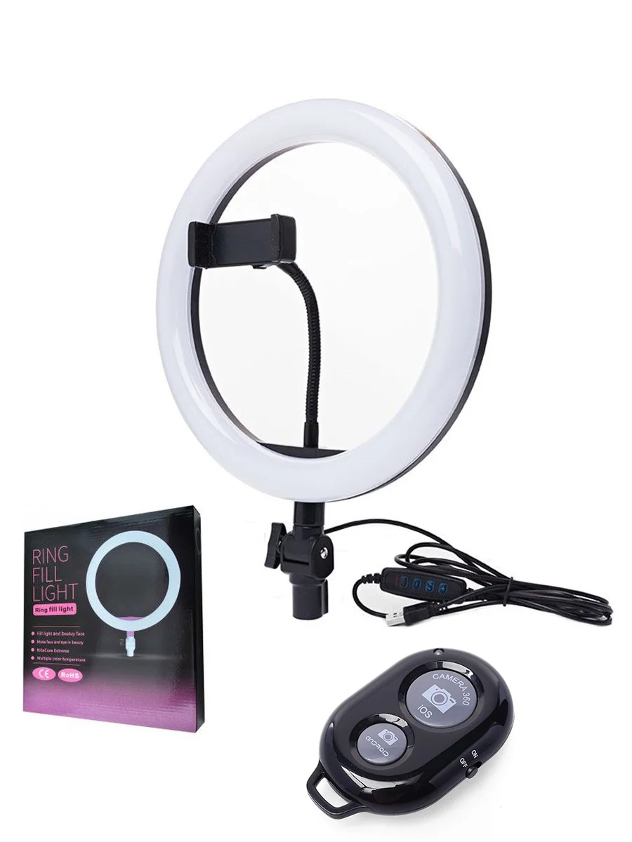 светодиодная кольцевая лампа ring fill light 26 см. лампа ring fill light 20. кольцевая светодиодная лампа со штативом, m-26, черная. Ring fill light cxb -260. кольцевая лампа ring fill light 26 см характеристики.