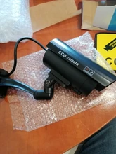 Cámara ficticia impermeable, lente de vigilancia CCTV falsa para exteriores e interiores, impermeable con luz LED color rojo parpadeante, envío gratis