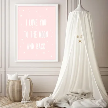 

Interior designer poster "I love you to the moon and back!" poster first 0060a3
