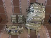 Mochila táctica de 50L para hombre, bolsa táctica deportiva Molle 4 en 1, para senderismo al aire libre, escalada, ejército, Camping