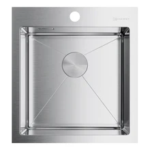 Мойка для кухни Omoikiri Akisame 46-IN нерж.сталь(Встраиваемая, PVD-покрытие, устойчива к царапинам, перелив