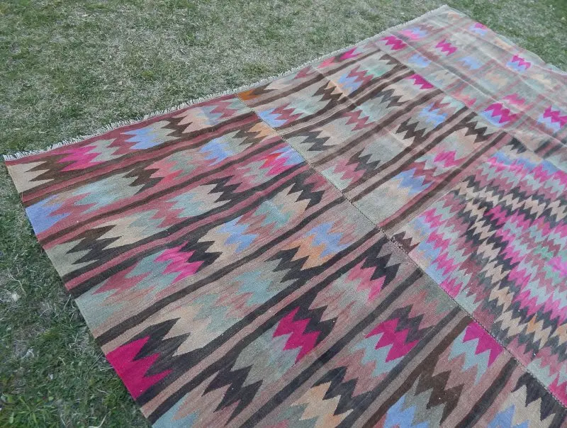 Винтажный английский Boho ковер 9'2'' X 9'2''/280x280 см