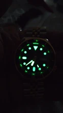 Miuksi-Reloj de mano verde superluminoso, plateado y dorado, movimiento NH35 NH36