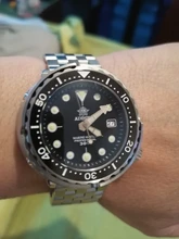 Addyes-Reloj de pulsera para hombre, de buceo, de acero inoxidable, con bisel de cerámica, automático, 300m, mecánico, a la moda, NH35