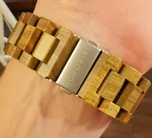 Quartz Watches Chronograph Great-Gifts Bobo Bird Sandalwood Green Masculino Relogio Timepieces