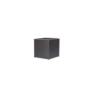 

Planter square resin braided-50x50x50 cm-anthracite gray