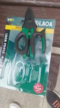 LAOA-Tijeras de electricista de 7 pulgadas, cortador de alambre, herramientas de prensado de Terminal de corte, 1,5-4mm cuadrados