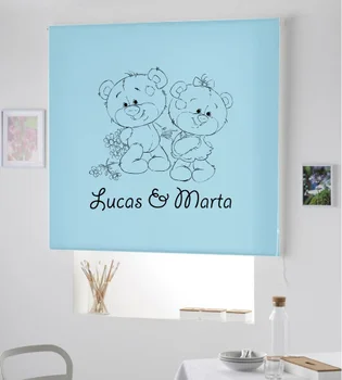 

Blind Iroa customizable Infant/Bears Lucas and Marta! ROLLER BLINDS TRANSLUCENT! (SKY BLUE 100X175)