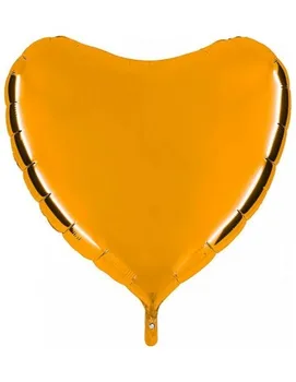 

Balloon Heart 91cm Gold-Foil Polyamide-G36102G