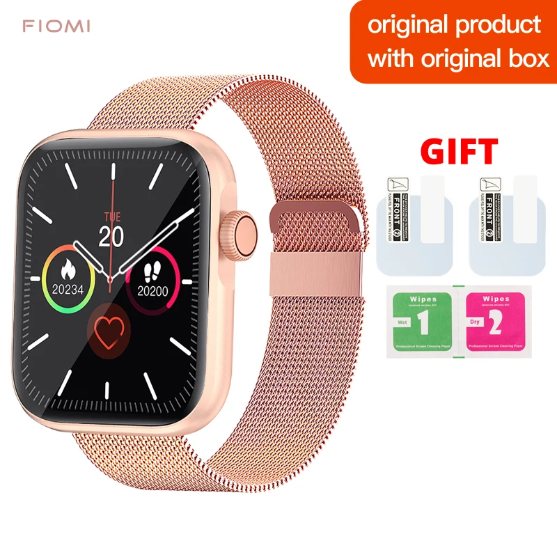 FIOMI L201 Women Smart Watch Bluetooth Call Custom Dial Touch Waterproof newMen Smartwatch For Android IOS Sports Fitness Tracke 
