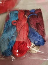 Cuerda de nailon de 1mm y 1,5mm, hilo chino de macramé, para hacer joyas, pulseras y collares