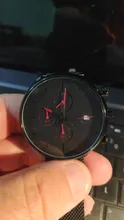 CRRJU-Reloj de pulsera deportivo de lujo para hombre, cronógrafo de cuarzo, con correa de malla y fecha automática de acero inoxidable, diseño único, informal