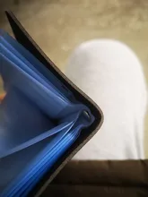 Tarjetero de piel sintética con 24 Bits para hombre y mujer, funda para tarjetas de crédito, pasaporte, billetera para tarjetas de identificación