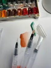 Pincel de pintura rellenable, 1/3/6 piezas, pincel de con depósito de agua para acuarela, lápiz de tinta para pinceles de acuarela suave para pintura, calligráfico, dibujo, suministros de arte