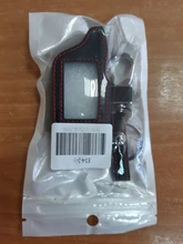 3 botones de cuero coche-estilo de cubierta para Starline B9 B6 A91 A61 Twage dos forma de sistema de alarma para coche llavero