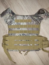 Chaleco táctico de caza militar, porta placa Molle, Airsoft, Paintball CS, protector para exteriores, ligero, 600D