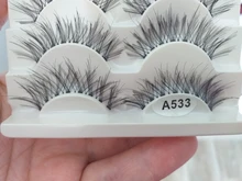 5 par/caja pestañas 3D fibra Artificial mucho pestañas duraderas las mujeres extensión y volumen de pestañas falsas