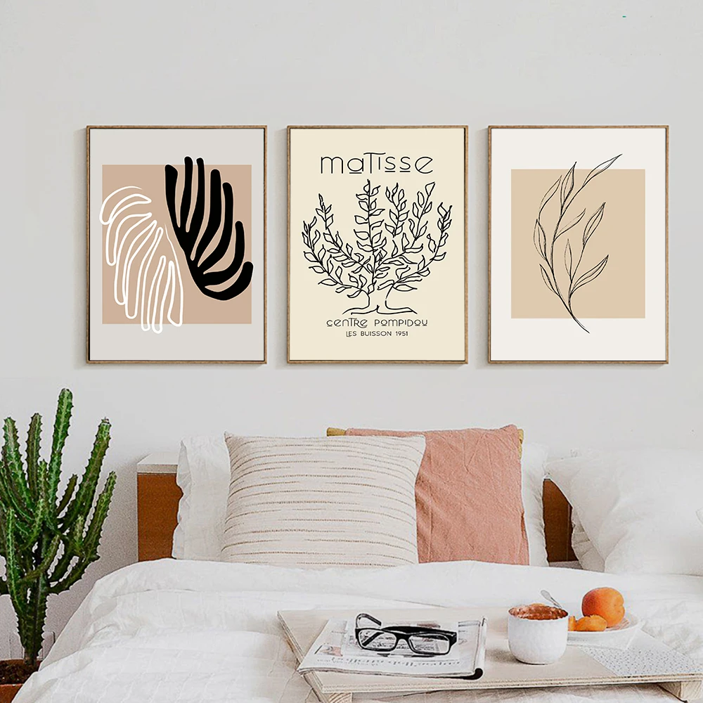 

Abstract Matisse Picasso Girl Lines Coral Nordic Posters And Prints Wall Art Canvas Painting Wall Pictures For Living Room Decor