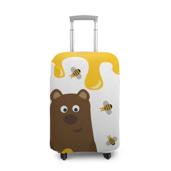 

Case for a suitcase 3D bear in honey