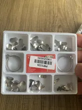 Dental matriz transversal contorno Clip con resorte de Metal anillos dentista herramientas de laboratorio Dental instrumento