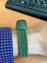 Pulsera de nailon trenzado para xiaomi Mi band 5, pulsera de nailon para xiaomi Mi band 4, 3 y 6