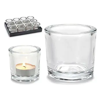 

Candleholder Crystal Transparent (6,5 x 6 x 6,5 cm)