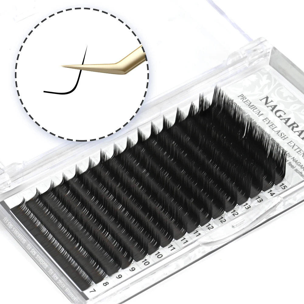 NAGARAKU N curl M L curl mink eyelash individual makeup false lashes magnetic eyelashes maquillaje eyelash extension cilios