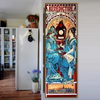 

Benedictine Old Master Advertisement Retro Vintage Poster Wall Photo Pictures Wall Art Living Room Decor Painting Canvas Print