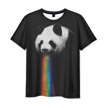 

Men's T-shirt 3D Rainbow Panda