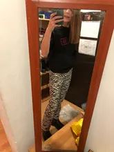 HEYounGIRL-Pantalones elegantes con estampado de cebra para mujer, de cintura alta Capris Harajuku, pantalones de señora informales para oficina, ropa de calle 2021