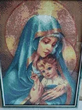 Diamond Embroidery Painting Icon Religious Home-Decor HUACAN Mosaic Cross-Stitch Square