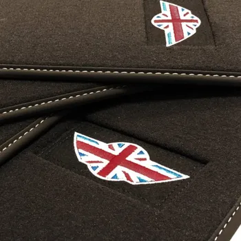 

Mini Cooper / One F55 5 door mats (2015-current) Velour Mini logo
