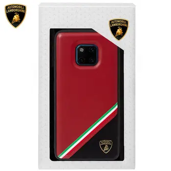 

Cool®-Huawei Mate 20 Pro license Lamborghini case red leather