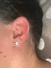 Pendientes de plata de primera ley con forma de estrella de cristales, aretes, plata esterlina 925, antialérgicos, Micro incrustados